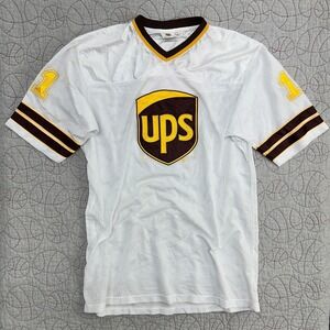 UPS Football Jersey White Mesh Embroidered Graphics 11 / Men's Large‎